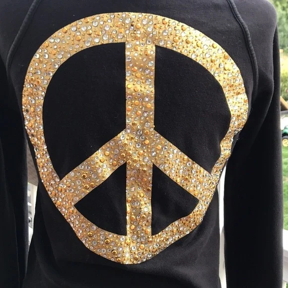 Pink Victoria’s Secret - Vintage ☮️ Fleece Hoodie - Picture 1 of 9